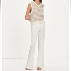 samsoe samsoe camoua trousers in eggnog